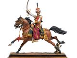 statue of a man riding on a horse with a sword in his hand