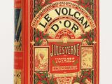 la couverture d'un livre rouge et or orné d'un motif richement décoré