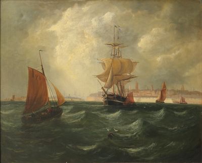 une image représentant un tableau d'un navire en mer