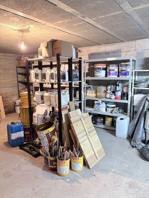 a room with a lot of stuff in it