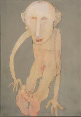 une image représentant un tableau d'un homme tenant un cœur dans ses mains