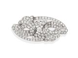 broche en diamant art déco, par van cleef
