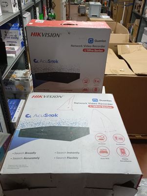 two boxes are stacked on top of each other in a store