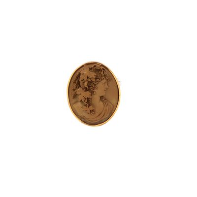 a close up of a coin with a woman on it
