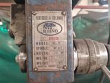 a close up of a machine with a sign on it