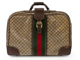 guccissi gg canvas and leather briefcase
