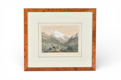 WINTERLIN Anton (1805-1894). D'après, vue du Montblanc, grav…