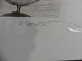a drawing of a duck sitting on top of a table