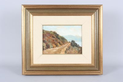 Ecole française : paysage. Huile sur toile portant une signa…