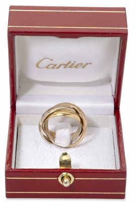Alliance Cartier en or jaune 18 carats sertie de diamants