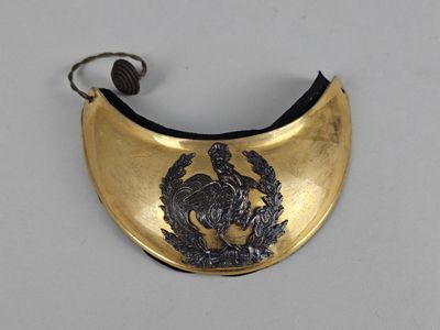 gold plated necklace with a rooster on it with a black cord