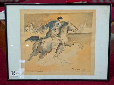 HAGONDOKOFF Constantin (1934-2023) - Encre et aquarelle, Le … - Photo 1