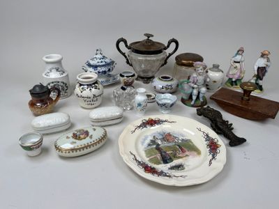 a table with a lot of different items on it