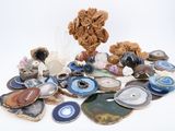 a pile of different types of rocks and stones