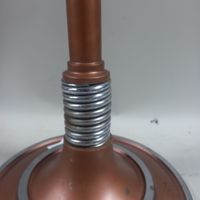 Tabouret Culbuto en métal chromé et cuivré, assise ronde en … (photo 3)