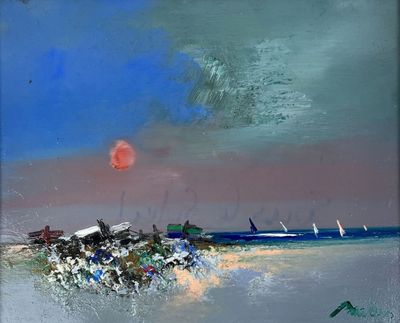 BULLER. Tony BULLER (1938) Sous le soleil Huile sur toile si…