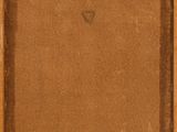 a painting of a brown frame with a heart on it