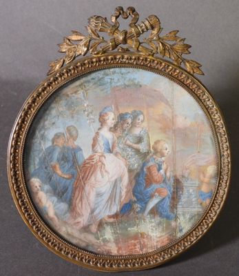 une image représentant une photo d'une femme et de deux enfants