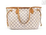 louis vuitton damier canvas and leather tote bag