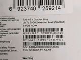 a label on the back of a cell phone