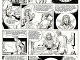 a page from a comic strip featuring a man and a woman talking to each other
