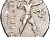 a close up of a coin with an image of a man on it