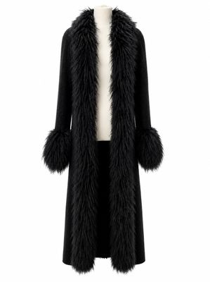 un manteau noir avec col et poignets en fourrure, présenté sur un mannequin, mannequin, mannequin, mannequin, mannequin, mannequin, mannequin, mannequin, mannequin, mannequin, mannequin, mannequin, mannequin, mannequin, mannequin, mannequin, mannequin, mannequin, mannequin, mannequin, mannequin, mannequin, mannequin, mannequin, mannequin, mannequin, mannequin, mannequin, mannequin, mannequin, mannequin, mannequin, mannequin, mannequin, mannequin, mannequin, mannequin, mannequin, mannequin, mannequin, mannequin, mannequin, mannequin, mannequin,