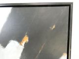 une photo d'un chat assis dans un cadre photo