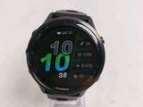 a smart watch on display on a clear stand