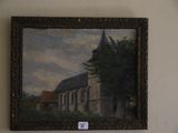une photo d'un tableau accroché au mur