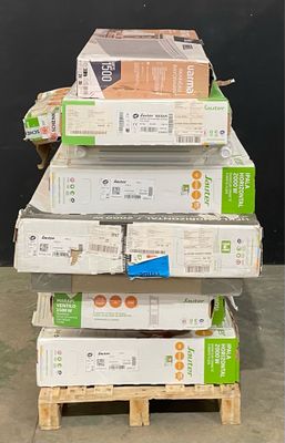 a stack of boxes sitting on top of a pallet