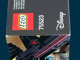 a box that has a lego star wars vehicle inside of it