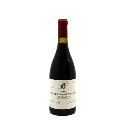 bottle of red wine with a red cap on a white background