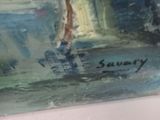 an image of a painting of a boat on a body of water