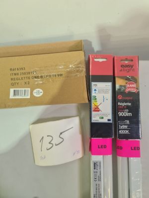 Lot de 10 réglettes LED EASY LIGHT One B, T8, 9W, 900 lm, 40…