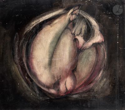 une image représentant un tableau d'une femme nue dans un cercle