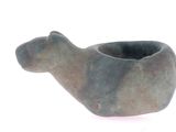 an image of a stone animal shaped bowl