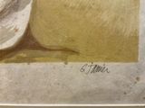 a picture of a painting of a bird on a table