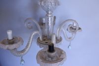 MURANO. Lustre en verre soufflé à quatre bras de lumières à … (photo 2)