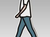 illustration of a man walking with a backpack on his back