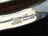 a close up of a car ' s emblem on the front of it
