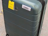 a piece of luggage that is sitting on the ground