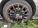 a car that is parked on the side of the road