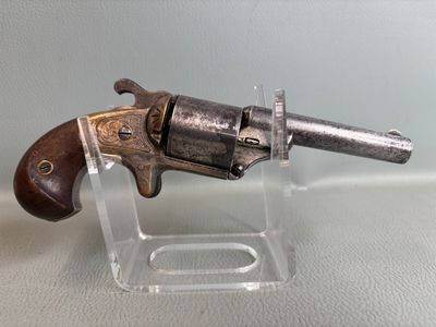 Révolver MOORE, six coups, calibre 32, plaquettes en bois, d… - Photo 1