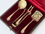silverware in a red box with a red velvet lining