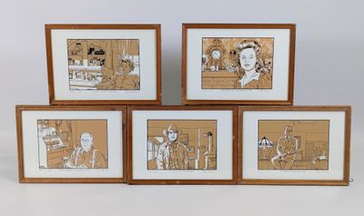 Ted BENOIT (1947-2017) d'après, suite de (x5) sérigraphies p…