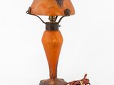 an old fashioned lamp with a cord attached to it