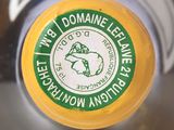 a close up of a bottle of wine with a label on it