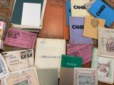 many old books on the floor of this room