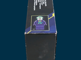 a box with a lego figure on it on a blue background